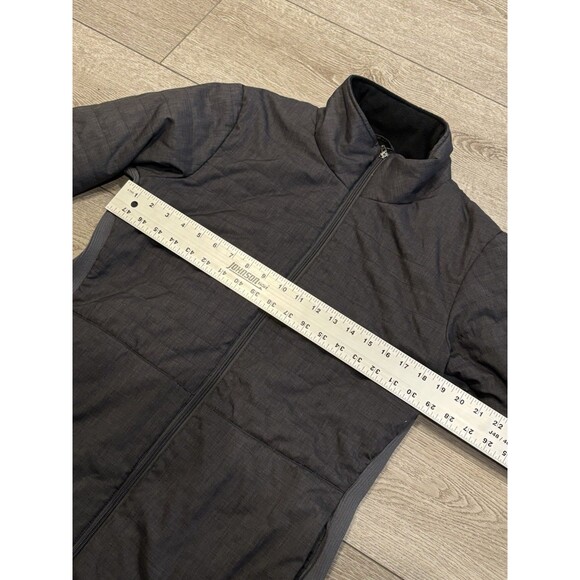 Straight Down Jacket Womens XL Quilted Full Zip Grey Embroidered Golf - Picture 7 of 9